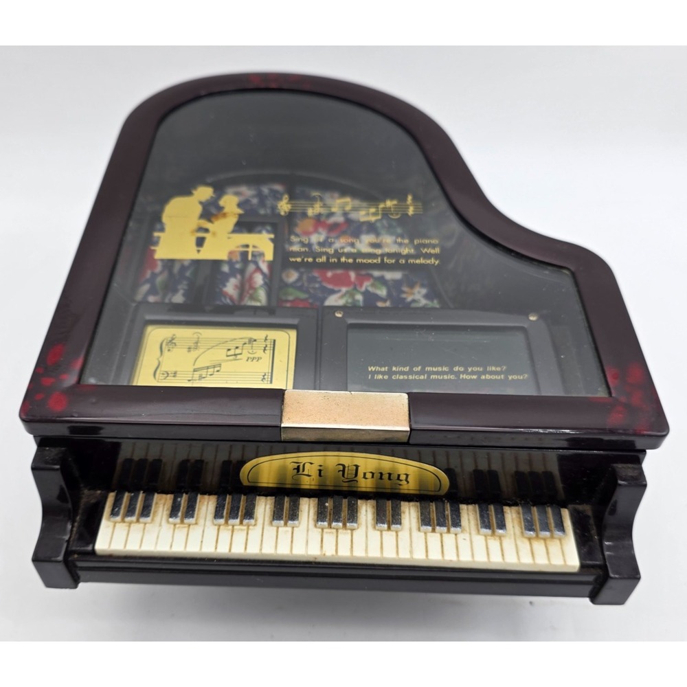 VINTAGE Kings Grand Piano w/Lid *Jewelry *Trinket *Music Box *MUSIC NOT WORKING*